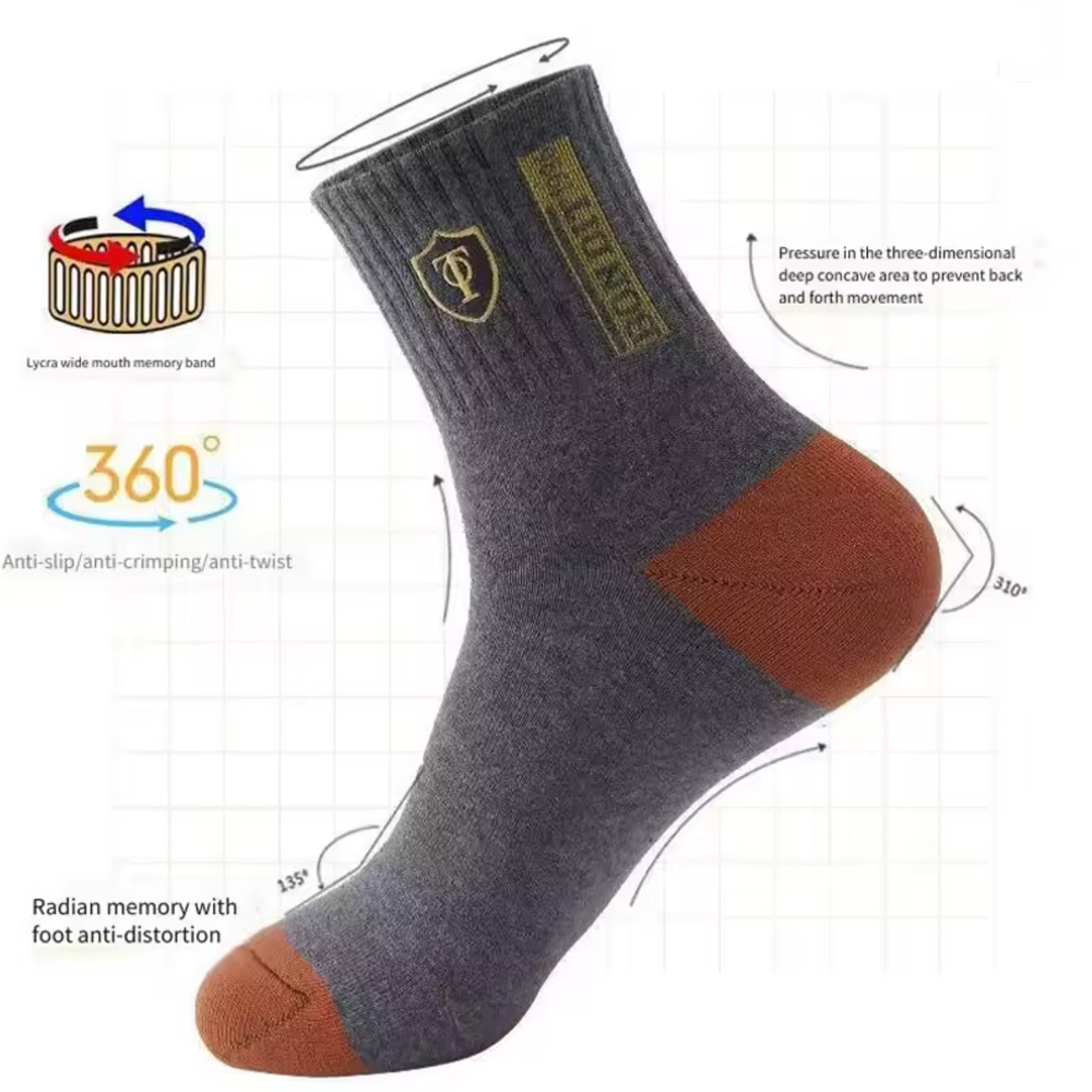Men's 5/10-Pack Premium Therma - Cotton Crew Sock Pack 评论和价格