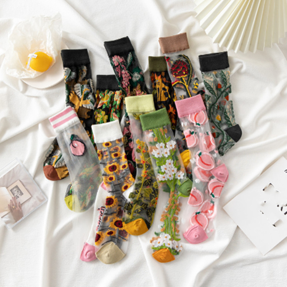 Woman Lace flower short sock t - Invisibility Sock Loafer 评论和价格