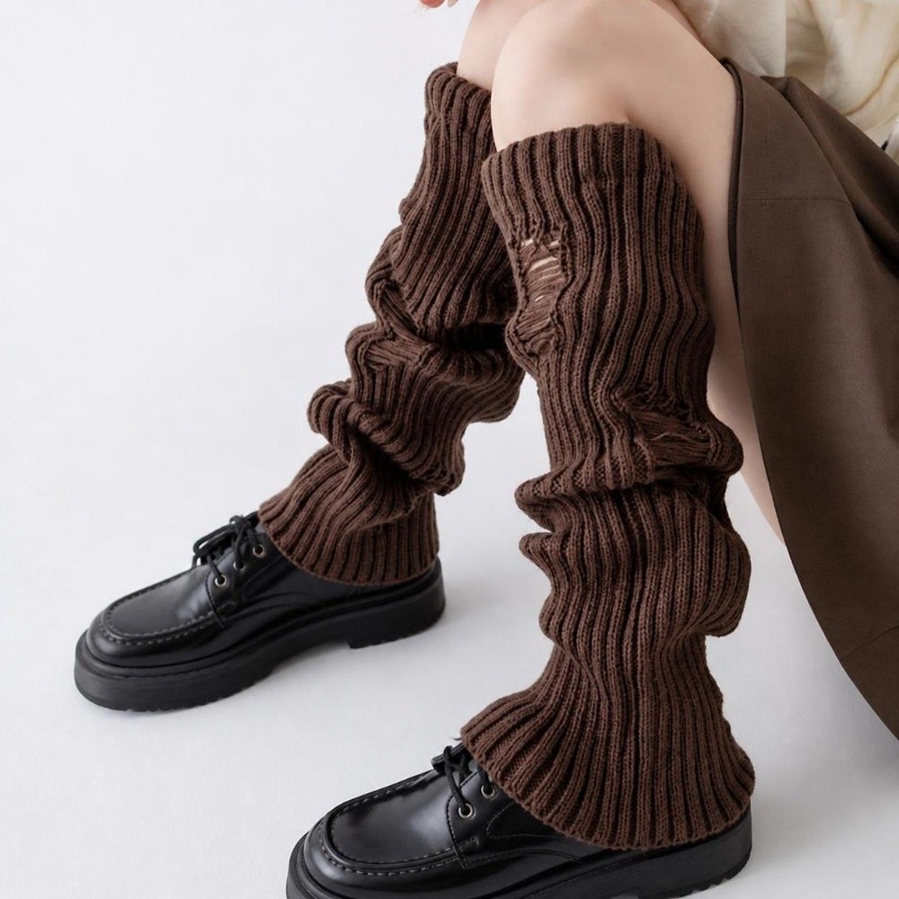 Warm Knit Leg Warmers Stretch  - Boot Sock Slouchy 评论和价格