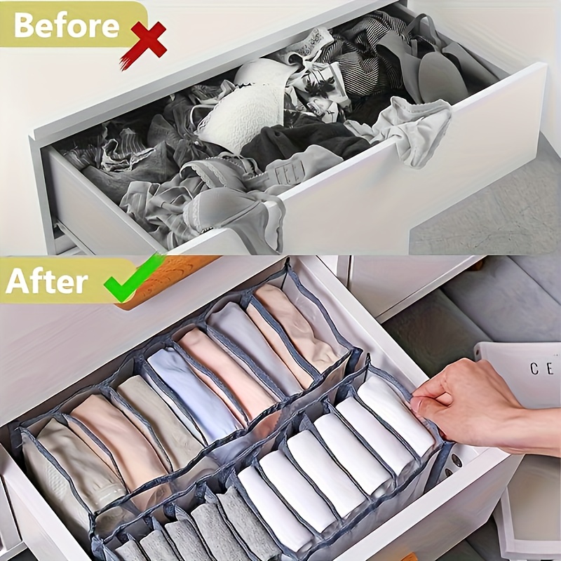 7 Grids Underwear Drawer Organ - Sock Organizer Tray 评论和价格