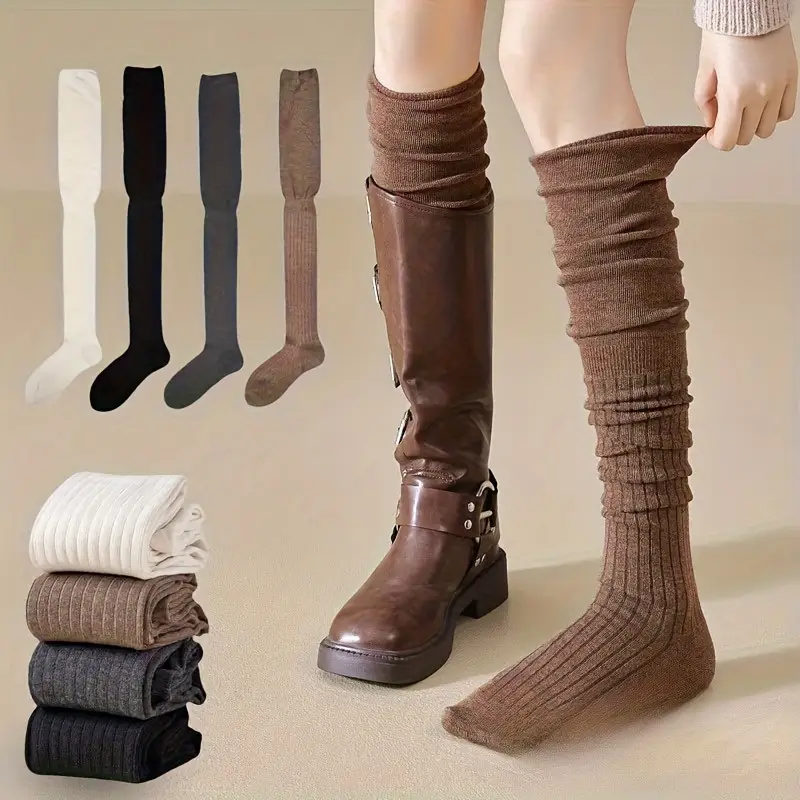 1-10Pairs Women’s Over-the-Kne - Boot Sock Slouchy 评论和价格