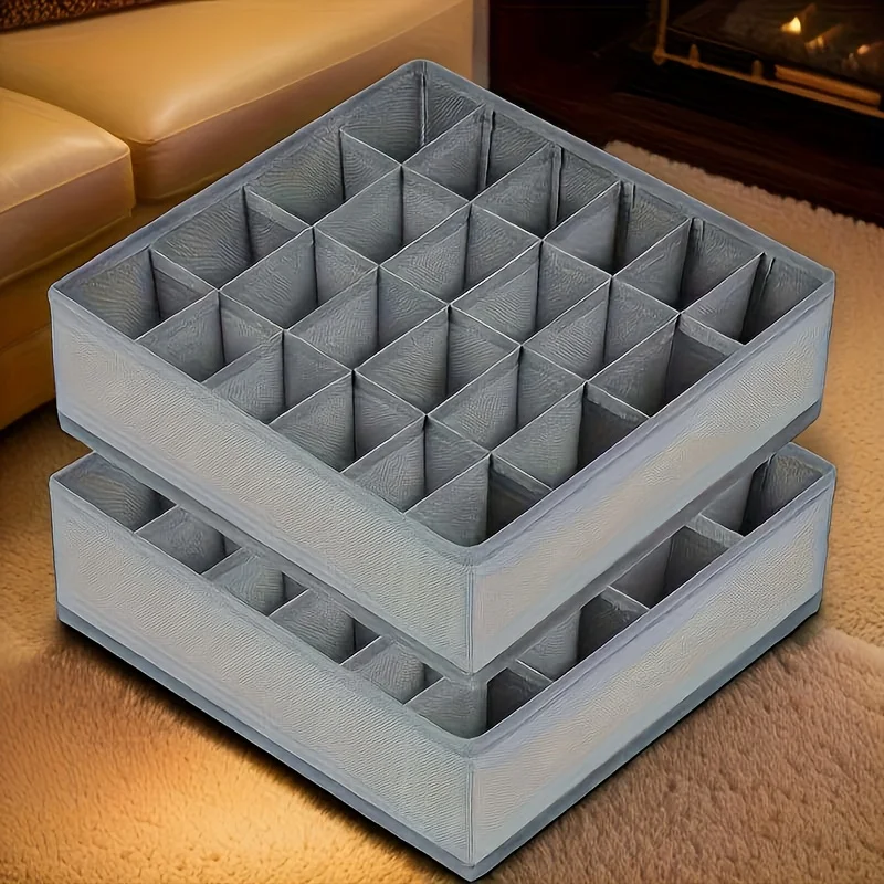 24-Compartment Fabric Drawer O - Sock Organizer Tray 评论和价格