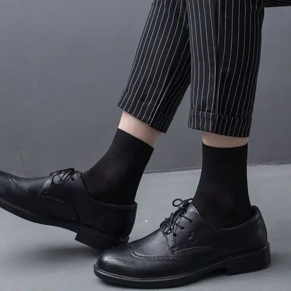 10pairs New Breathable Men Ice - Silk Sock Bamboo 评论和价格