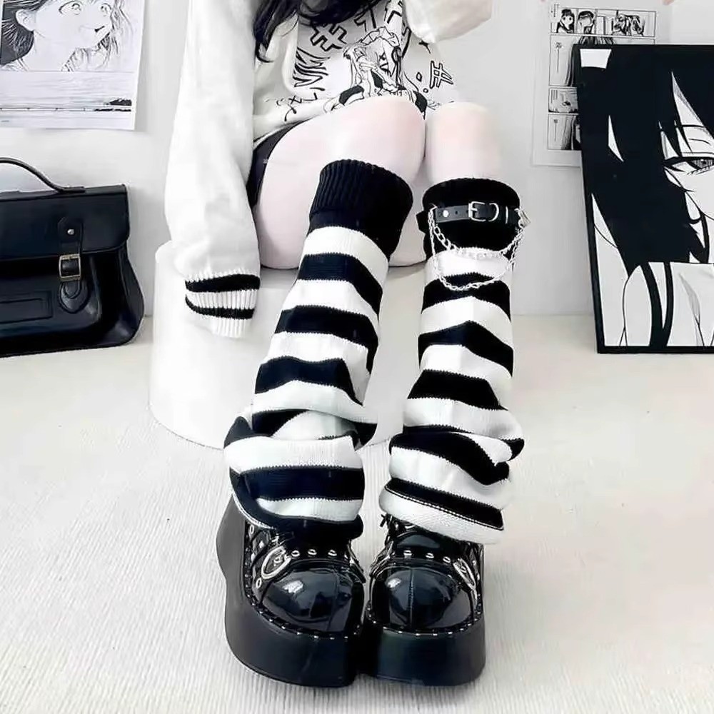 Japanese Style Harajuku Knit L - Boot Sock Slouchy 评论和价格