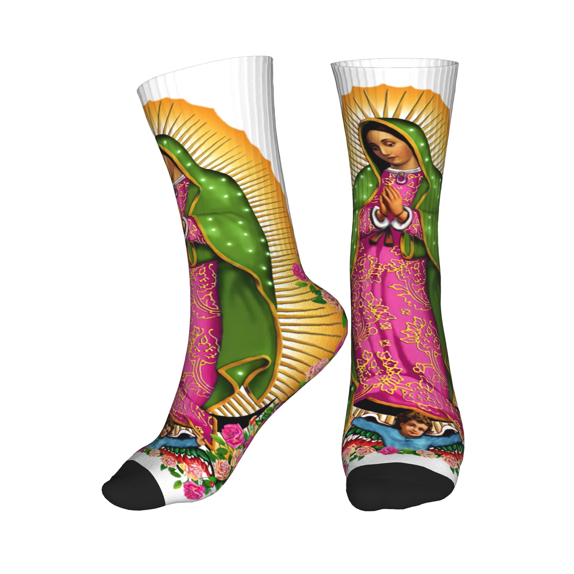 Novelty Men's Our Lady of Guad - Dress Sock Men 评论和价格