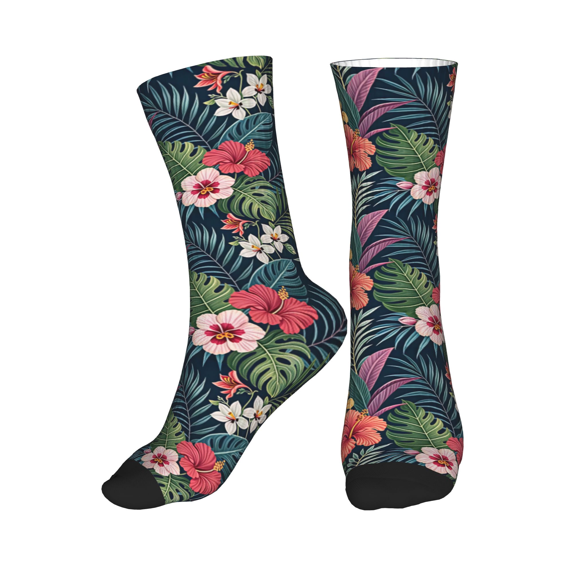 Fun Mens Hawaiian Hibiscus Plu - Dress Sock Men 评论和价格