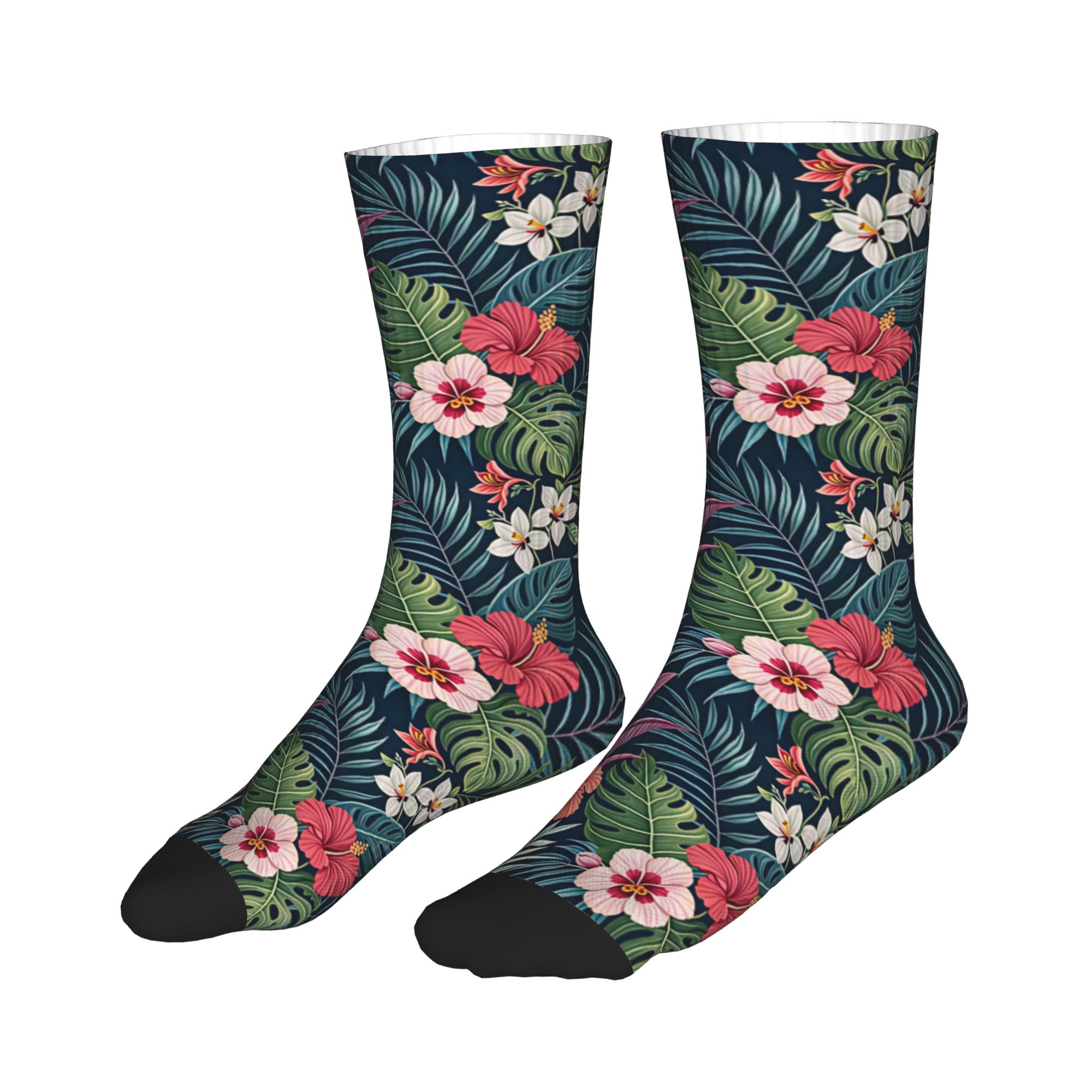 Fun Mens Hawaiian Hibiscus Plu - Dress Sock Men 评论和价格