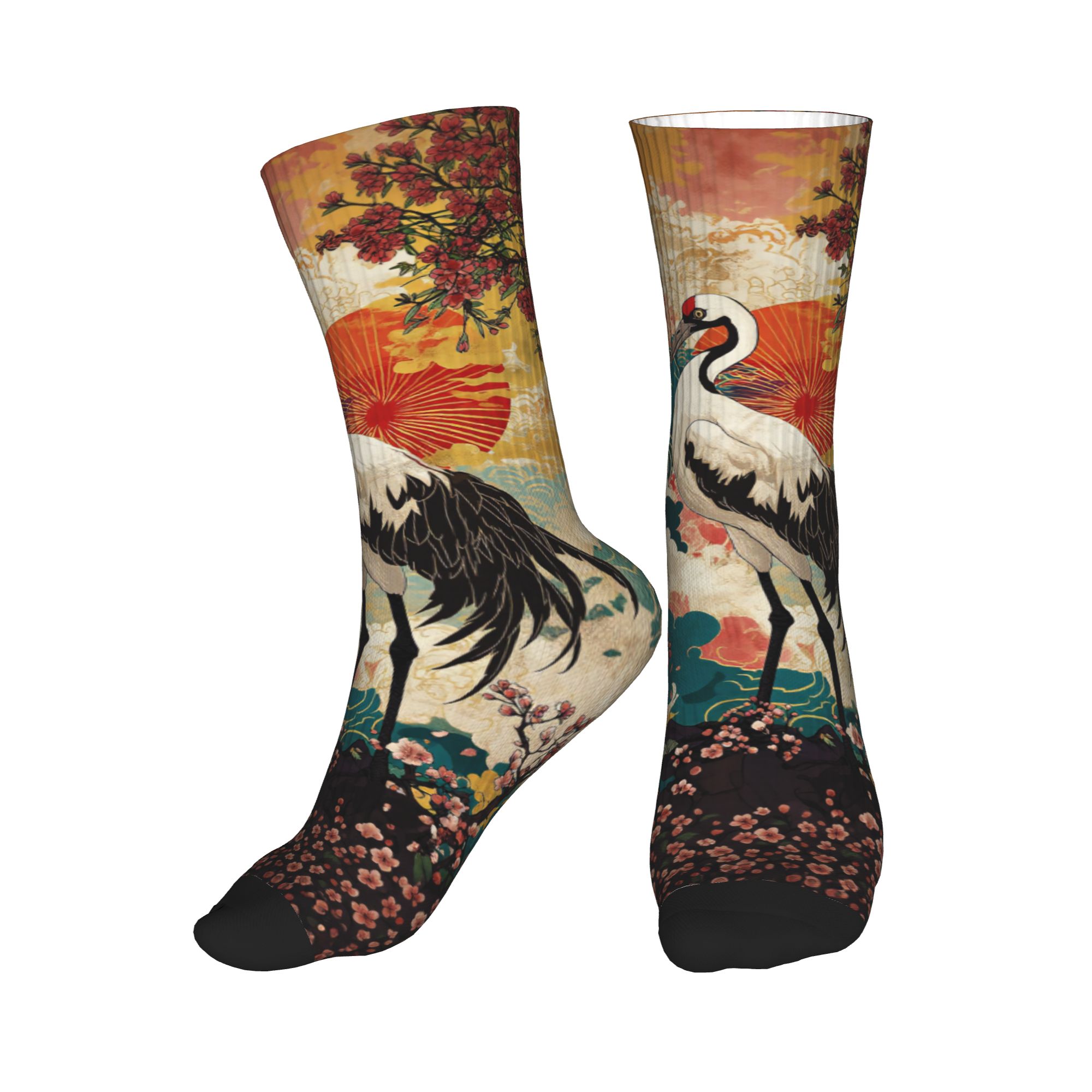 Fashion Men's Ukiyo-e Double C - Dress Sock Men 评论和价格