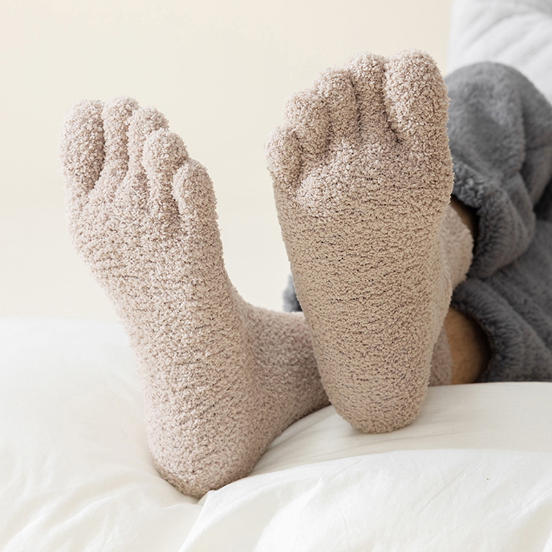 1/5 Pairs Mans Thermal Toe Soc - Thermal Sock Winter 评论和价格