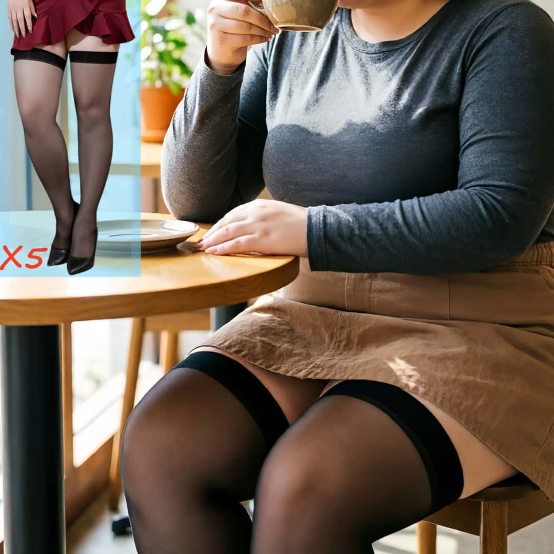 5pairs Plus Size Lace Top Thig - Thigh High Sock Stay Up 评论和价格